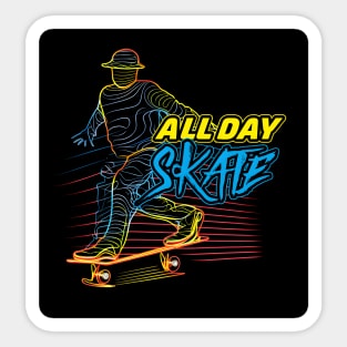 Skateboard Art Design motivational and inspirational quotes Sticker